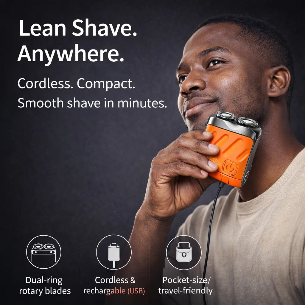 Dual‑Ring Electric Rotary Shaver
